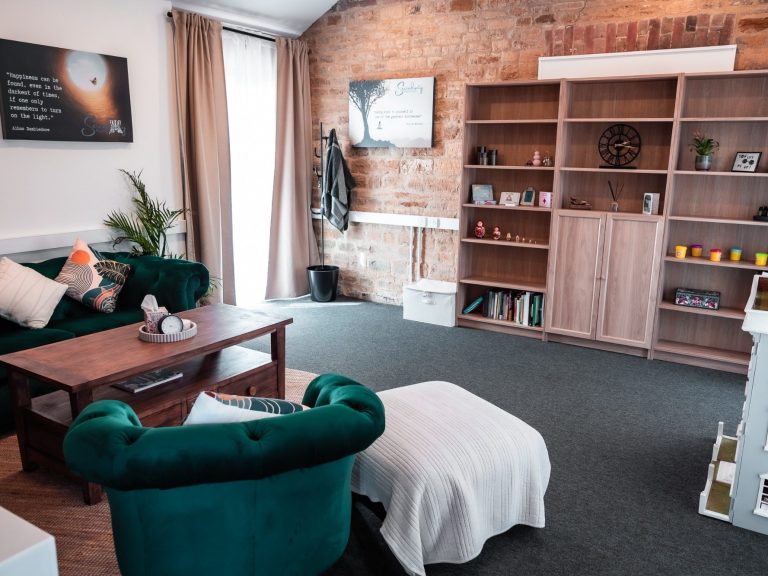 Beth McCay Psychotherapy room in Northampton